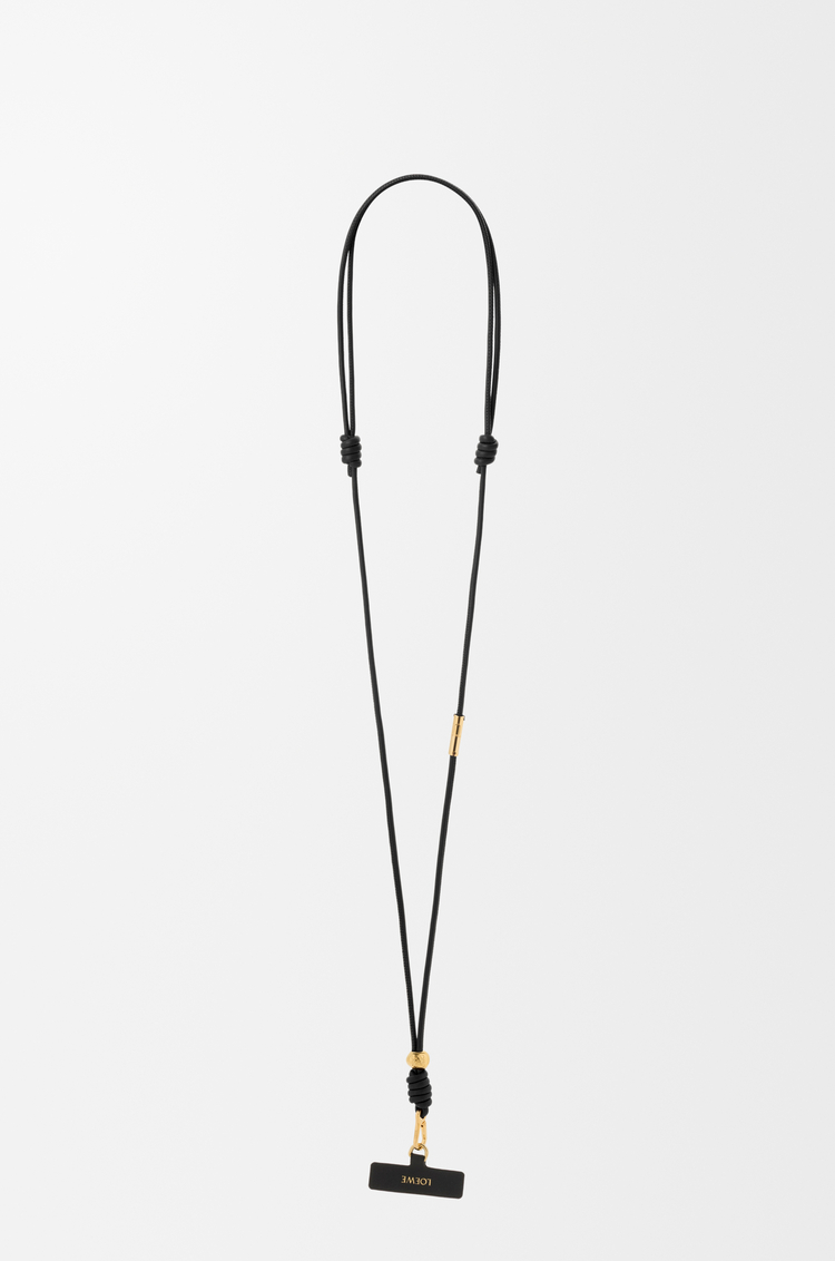 LOEWE Crossbody phone strap in calfskin Black