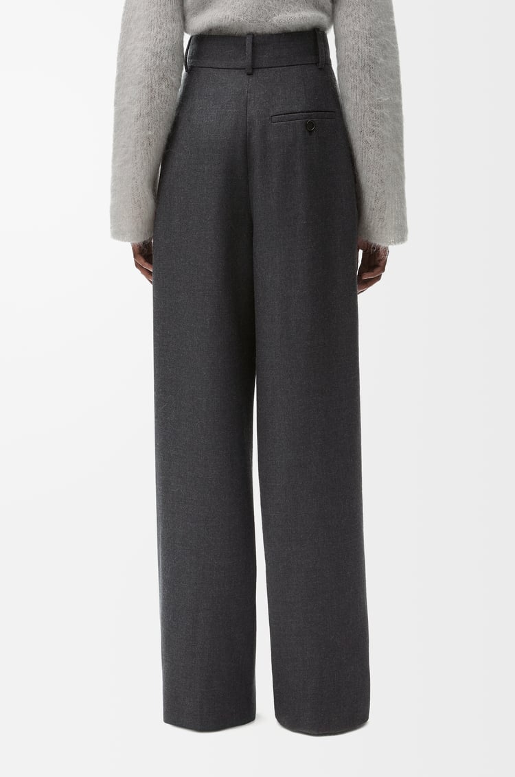LOEWE Pantalón cruzado en lana Antracita Jaspeado