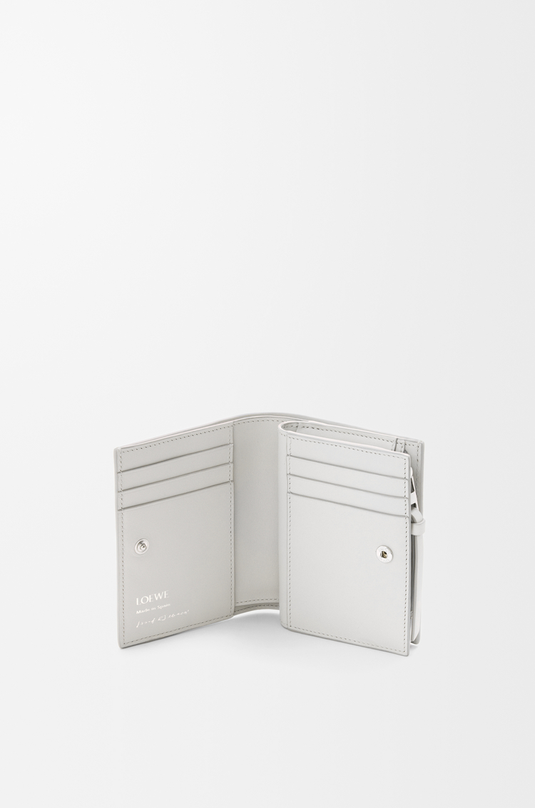 LOEWE Compact wallet in nappa calfskin Pale Grey/Light Citrine