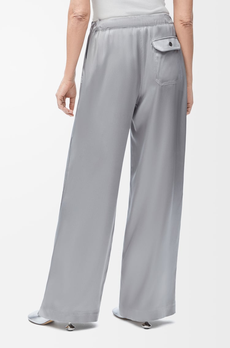 LOEWE Pyjama trousers in silk Mouse Grey
