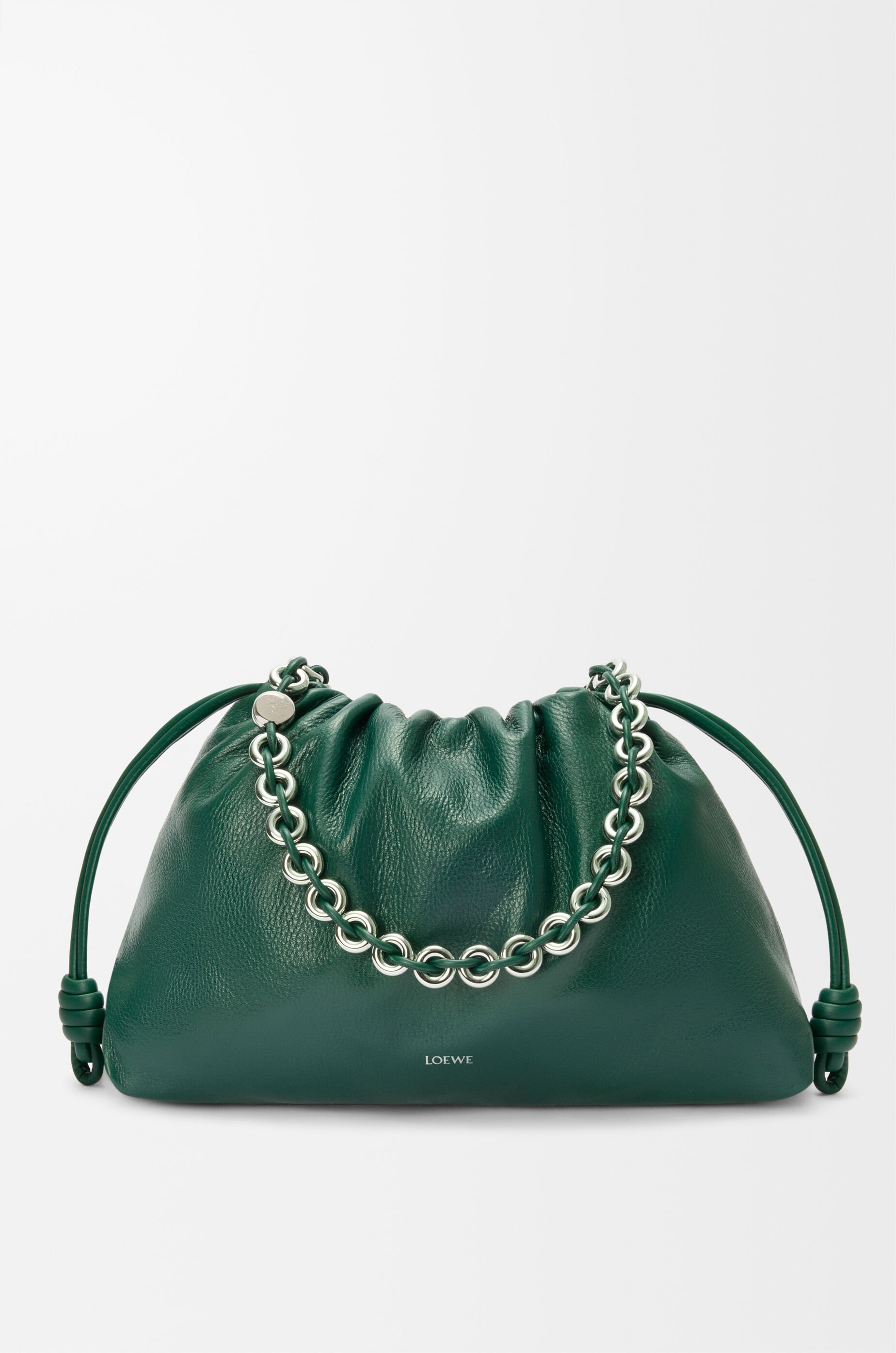 冬ギフト セ フラメンコパース ラージ（ディア） グリーン - LOEWE バッグ