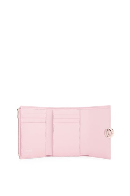 LOEWE Pebble small vertical wallet in shiny nappa calfskin Blossom plp_rd