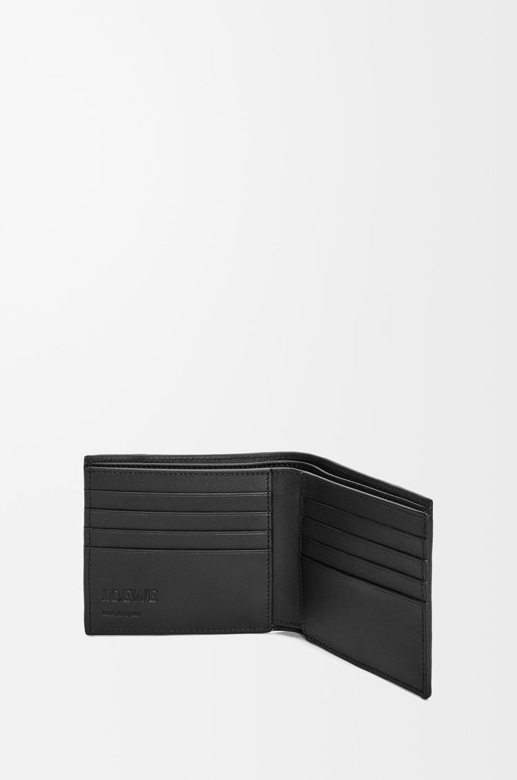 LOEWE Puzzle bifold wallet in supple grained calfskin Black