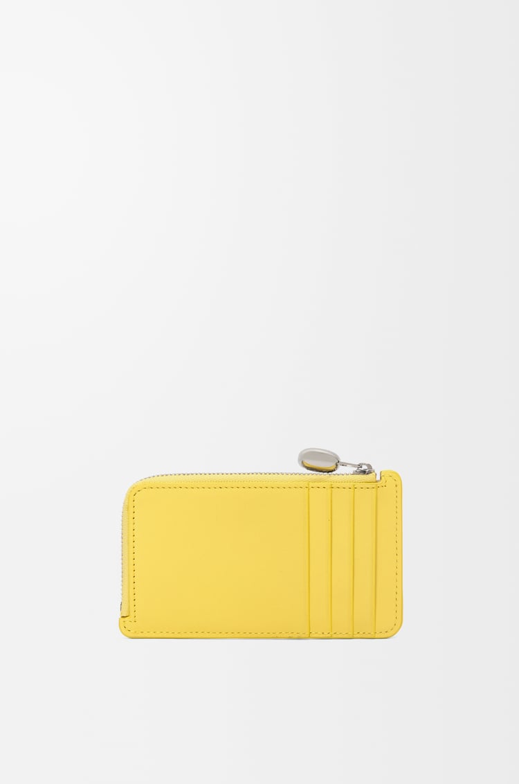 LOEWE Pebble coin cardholder in shiny nappa calfskin Baby Corn