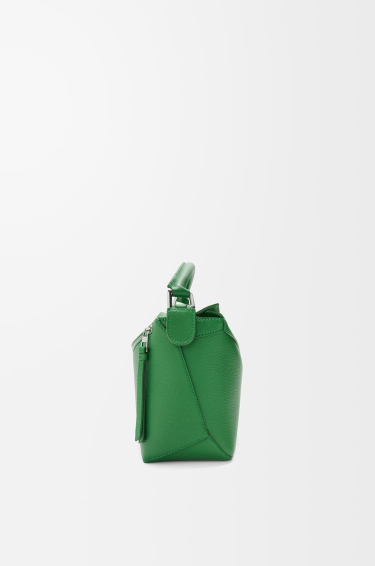 LOEWE パズルエッジ バッグ スモール（ソフトグレインカーフ） トロピカルグリーン