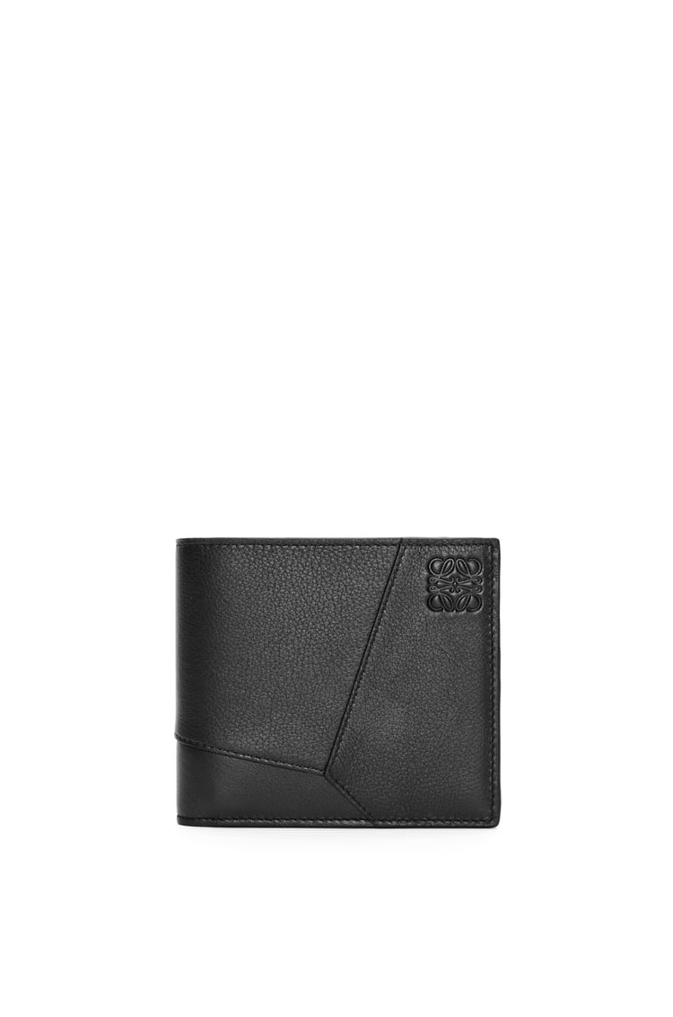 LOEWE Puzzle bifold wallet in classic calfskin 黑色