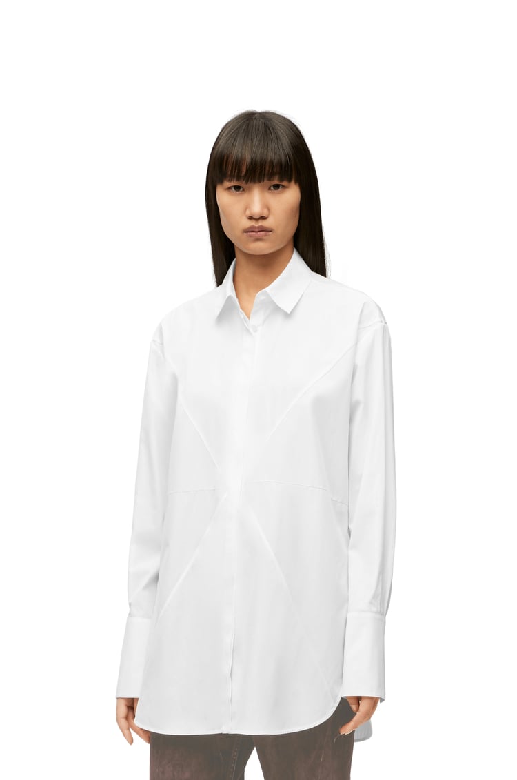 LOEWE Camisa Puzzle Fold en algodón Blanco