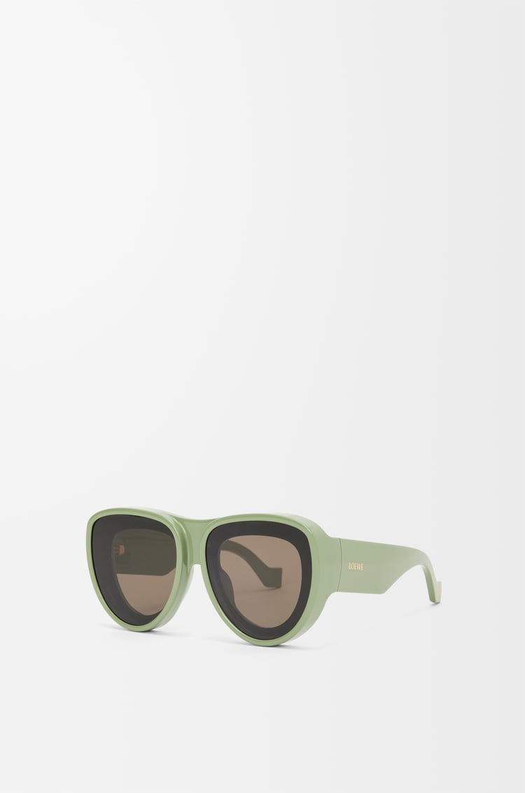 LOEWE Front lenses aviatior sunglasses Grey Green
