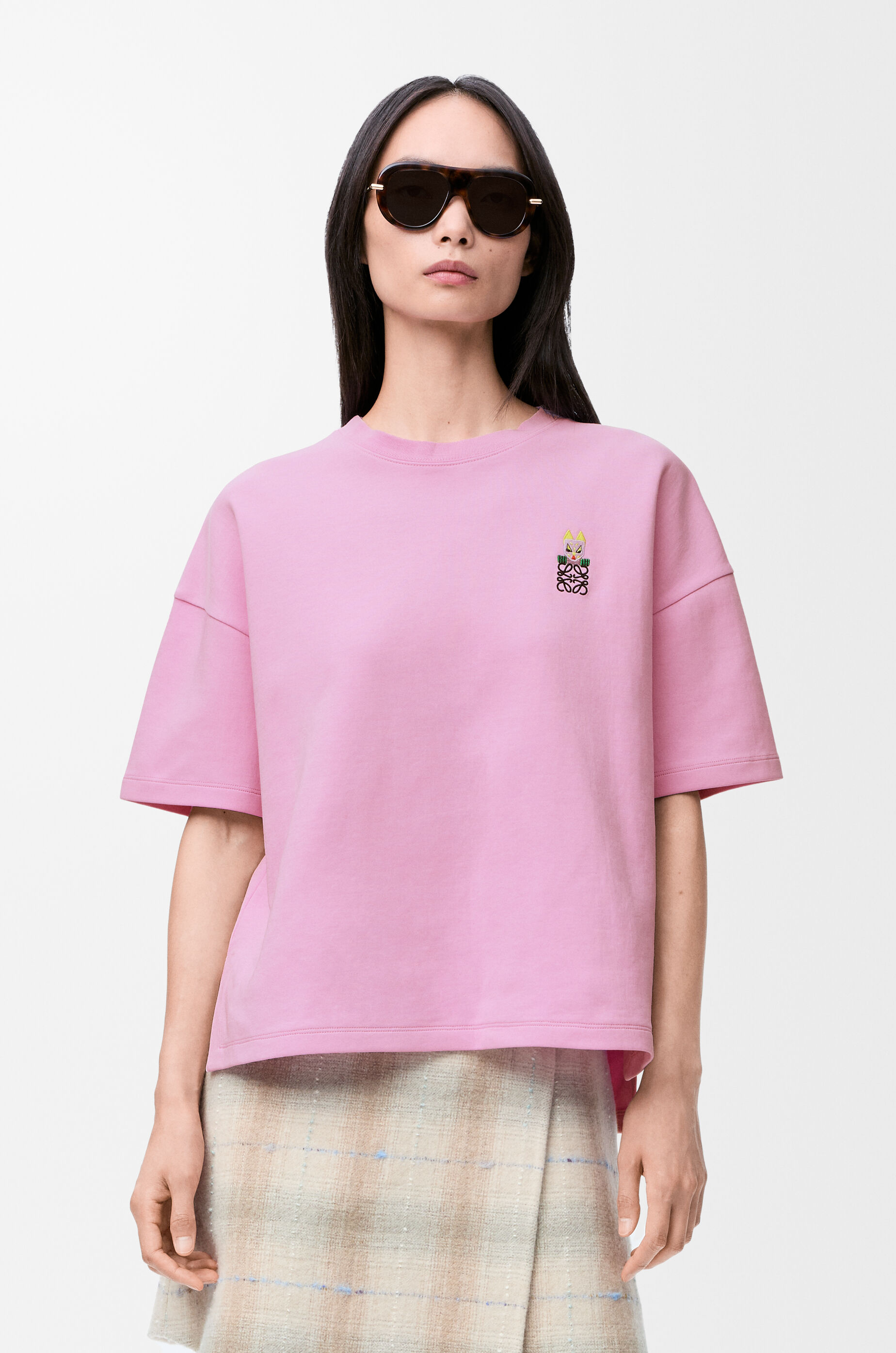 レギュラーフィット Tシャツ（コットンブレンド） ピンク - LOEWE