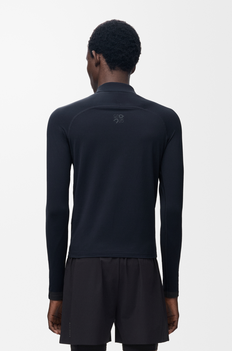 LOEWE Mock neck top in technical knit Black
