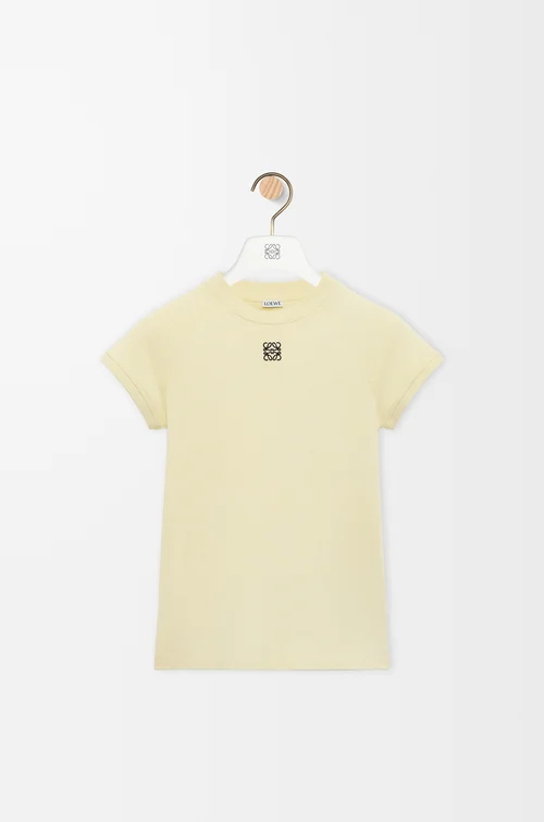 LOEWE Small fit T-shirt in cotton blend Light Yellow