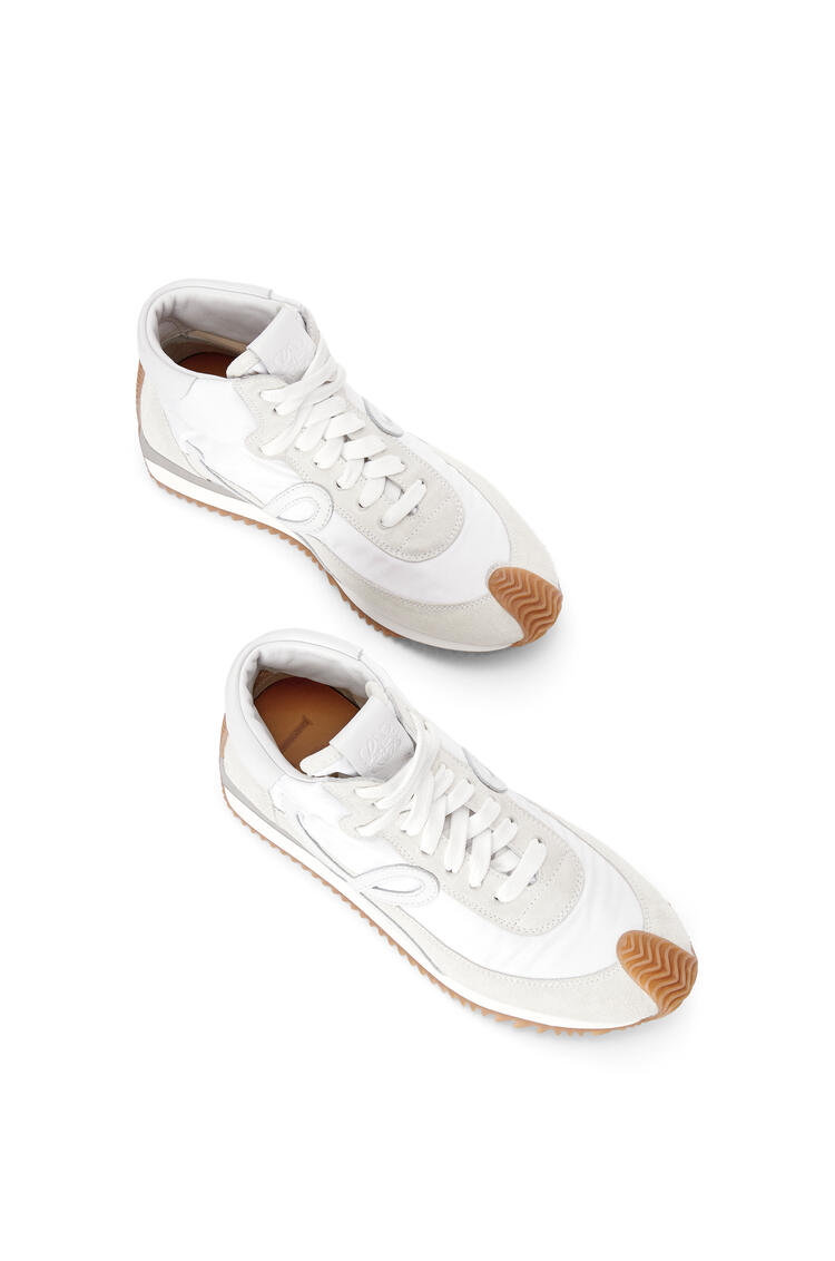 LOEWE High top flow runner in nylon and suede White pdp_rd