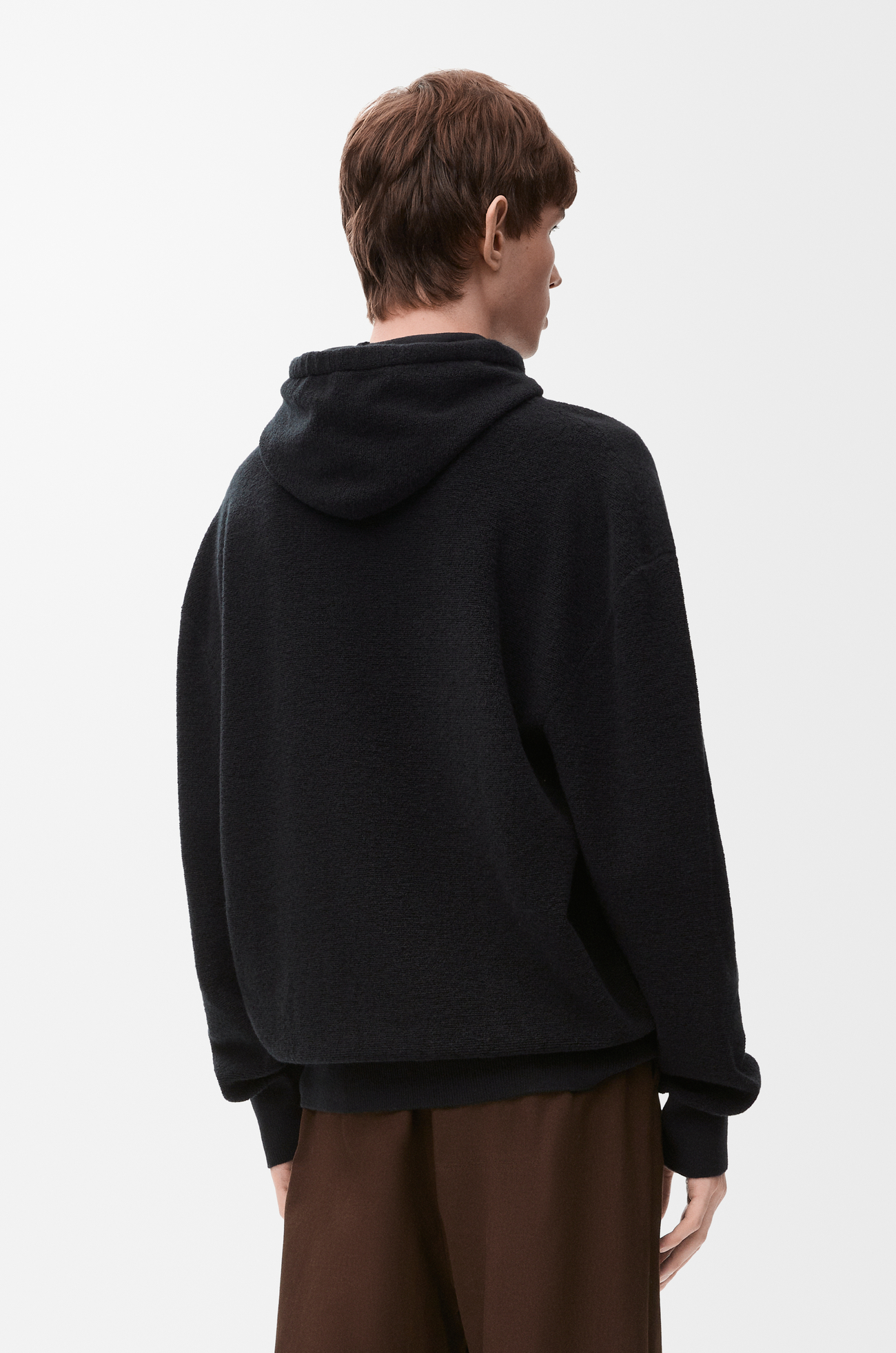 LOEWE Sudadera con capucha en lana Negro
