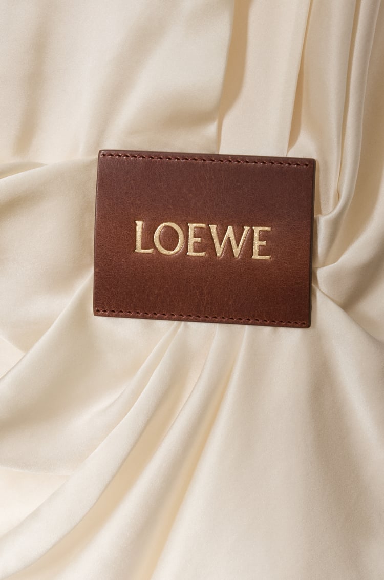 LOEWE Draped dress in silk Ivory