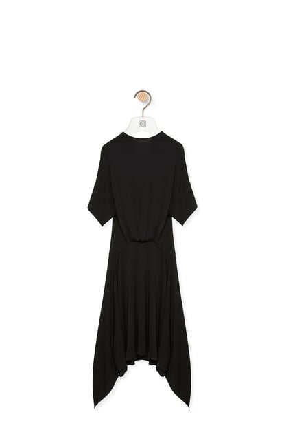 LOEWE Draped dress in viscose Black plp_rd