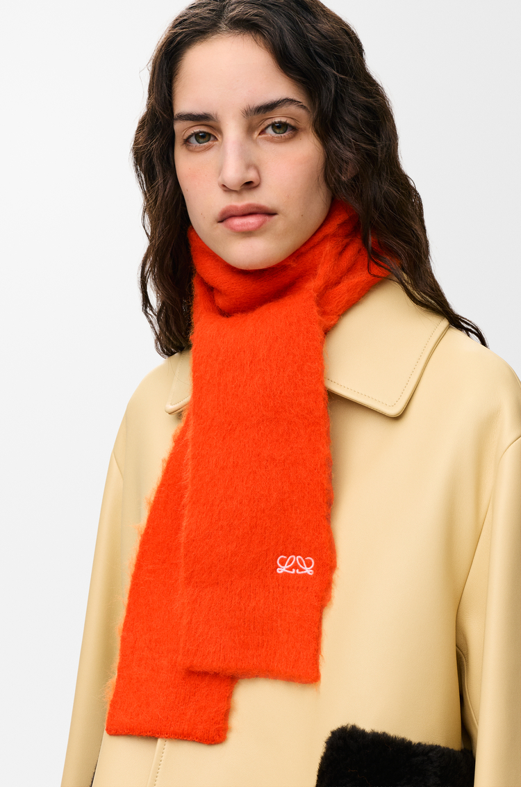 LOEWE Sciarpa in misto alpaca Arancione