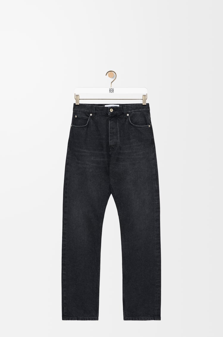 LOEWE Straight leg jeans in denim Washed Black