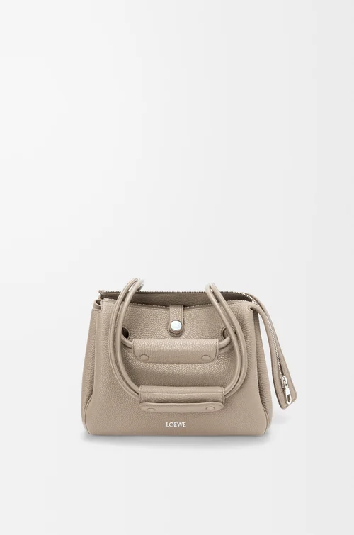 LOEWE Small Madrid bag in supple grained calfskin Clay