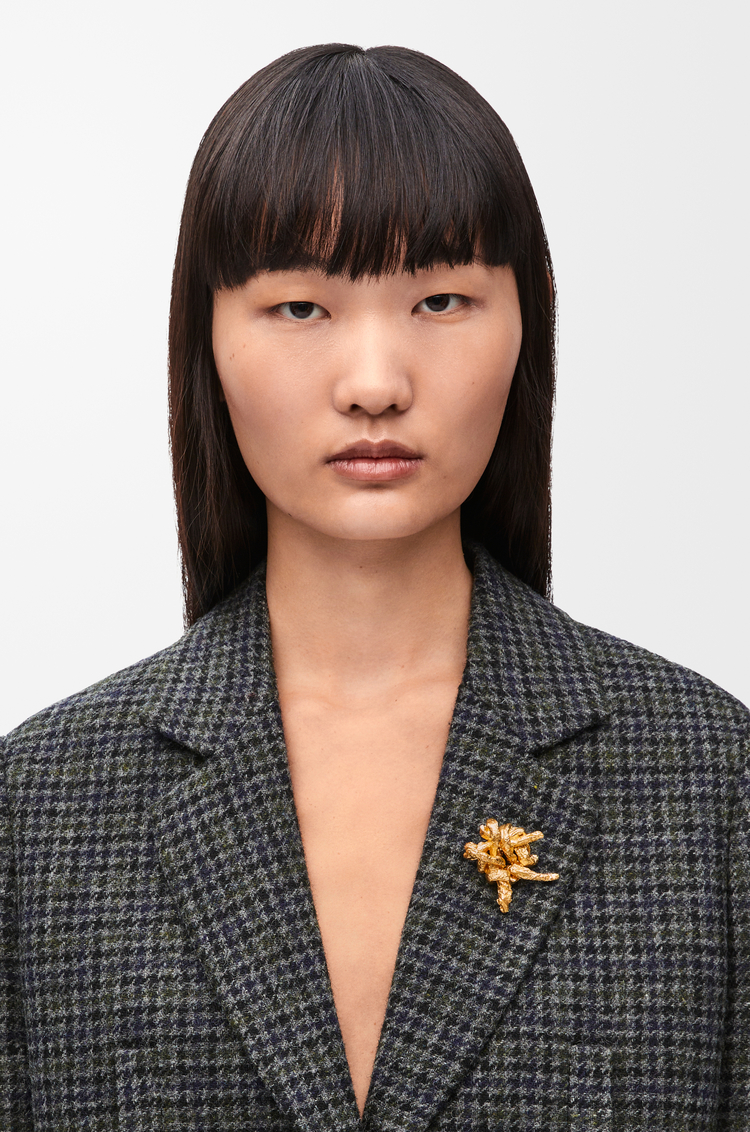 LOEWE Tarantella brooch in sterling silver Gold