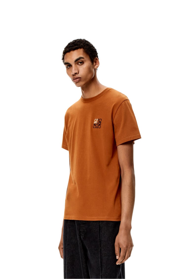 LOEWE Anagram T-shirt in cotton Rust Red
