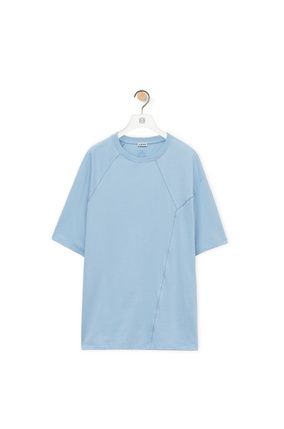 LOEWE Puzzle loose fit T-shirt in cotton Ash Blue