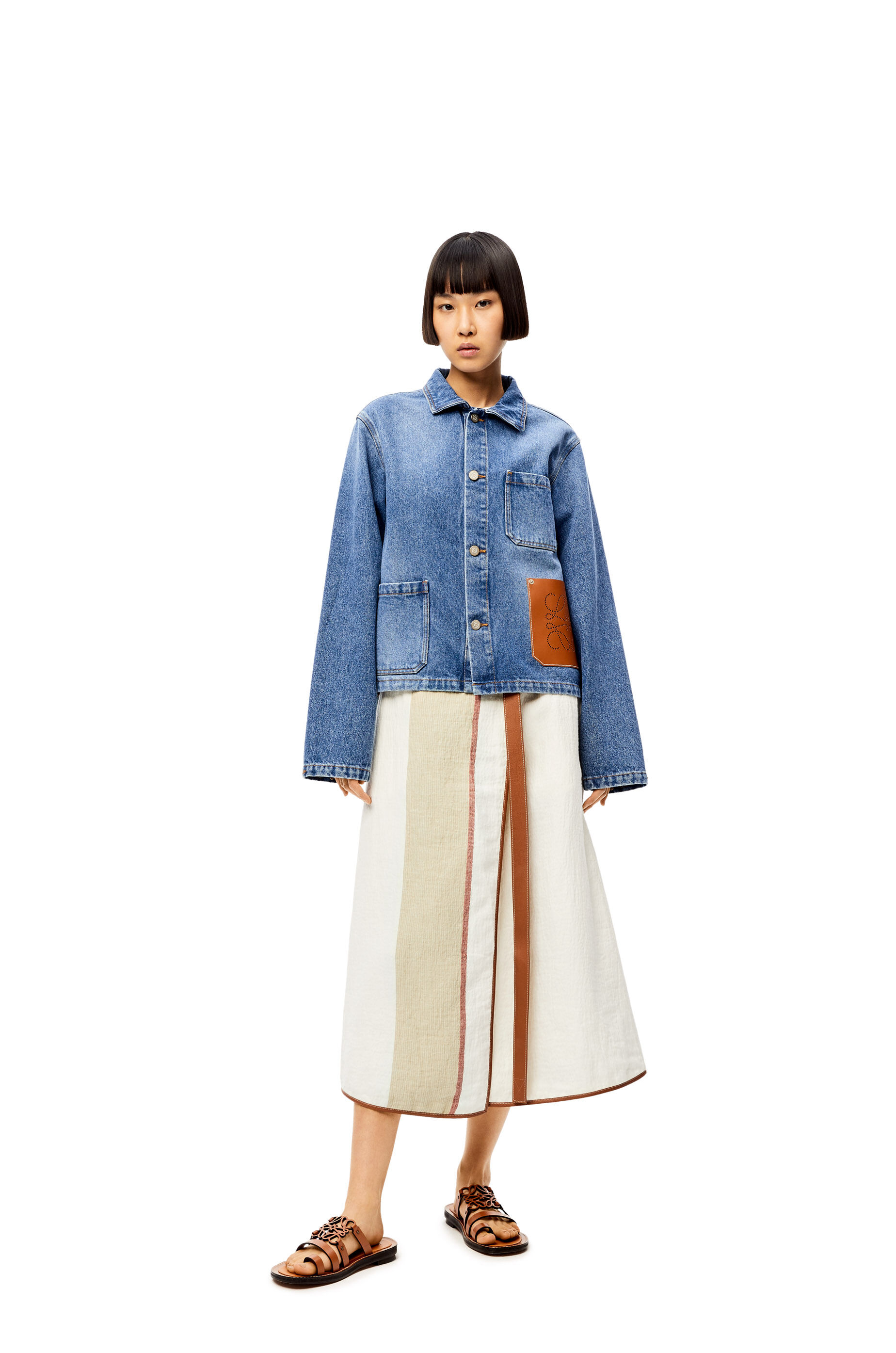アナグラム ミュール (カーフ) タン - LOEWE アナグラム ミュール (カーフ) タン - LOEWE
