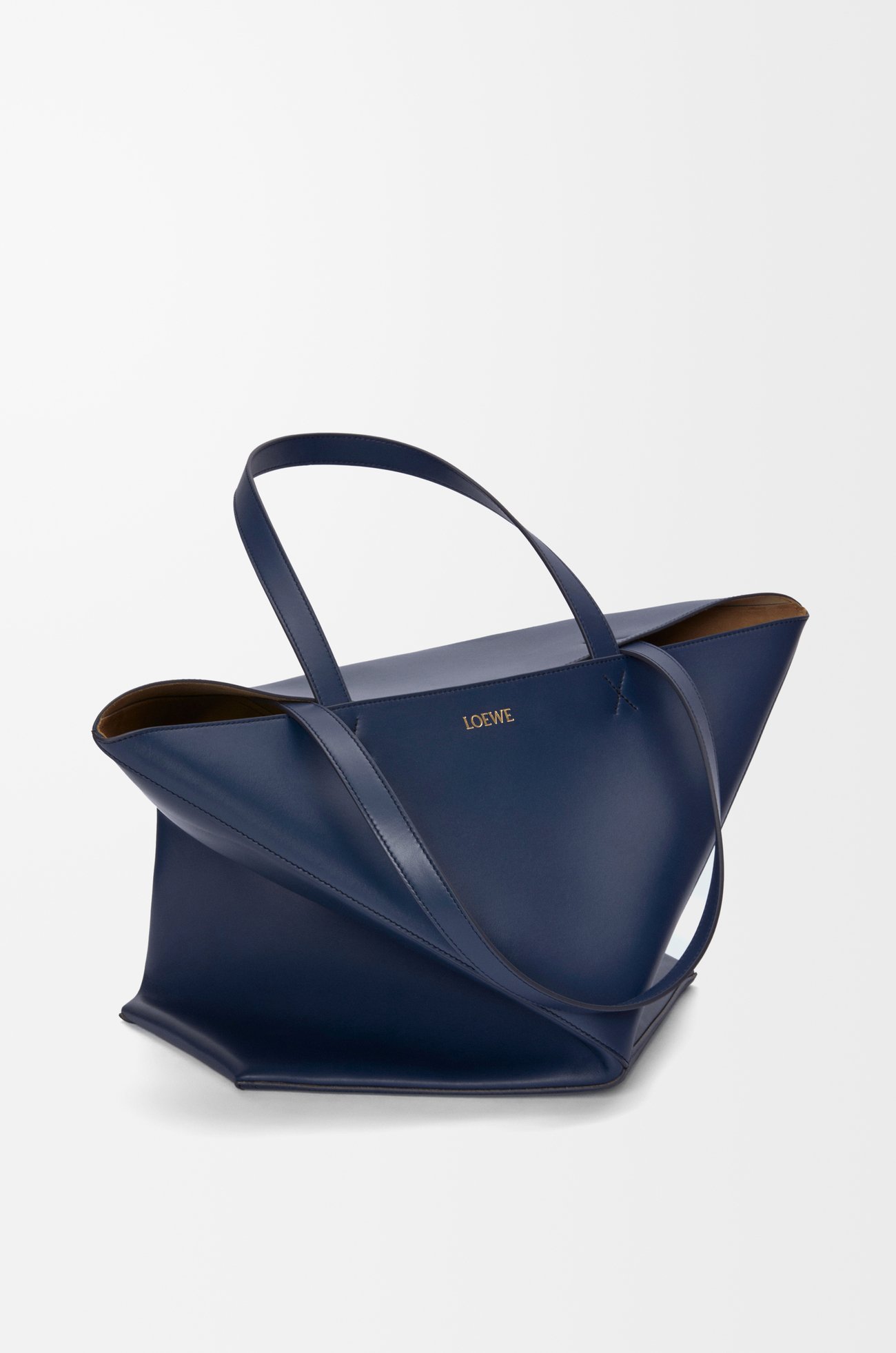 LOEWE パズルフォルド トート XL（シャイニーカーフ） アビスブルー