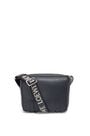 LOEWE XS Military messenger bag in supple smooth calfskin and jacquard Deep Navy pdp_rd