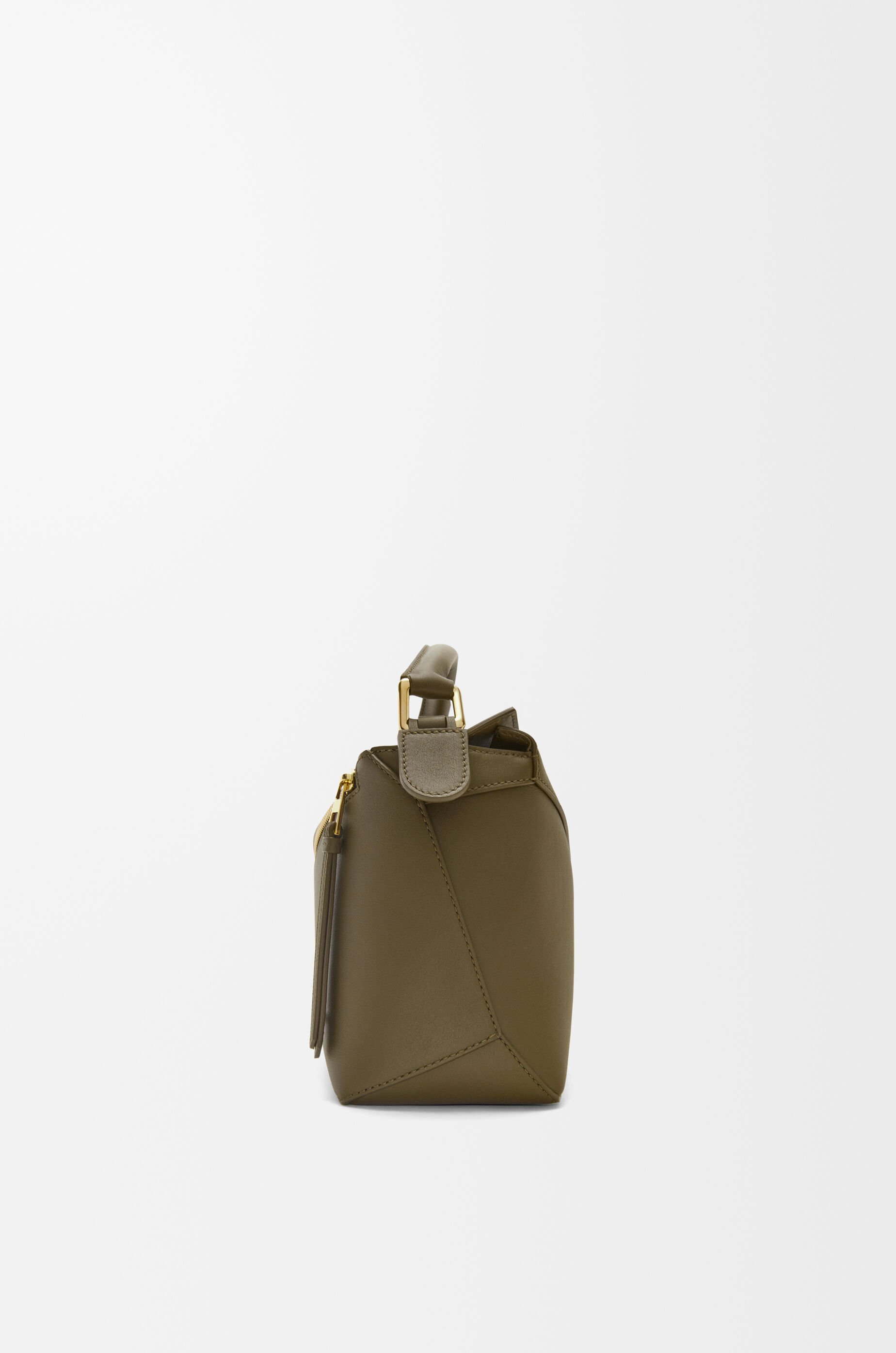 【LOEWE】ダークカーキ パズルバッグ ミニ(クラシックカーフ) パズルバッグ スモール（クラシックカーフ） グリーン - LOEWE