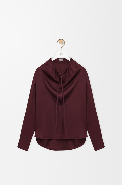 LOEWE Blouse in silk Burgundy