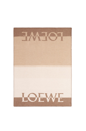 LOEWE LOEWE blanket in wool and cashmere Brown/Multicolor plp_rd