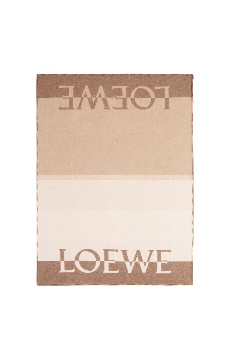 LOEWE Manta LOEWE en lana y cashmere Marrón/Multicolor