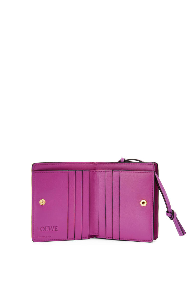 LOEWE Compact zip wallet in classic calfskin Rouge/Bright Purple pdp_rd