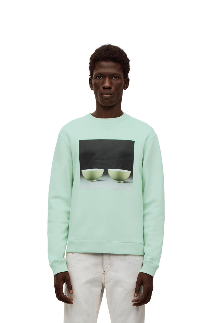 LOEWE Ceramic print sweatshirt in cotton Pale Green