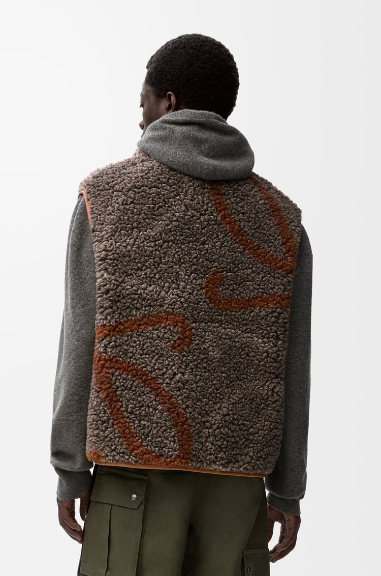LOEWE Vest in wool blend Beige/Khaki Green