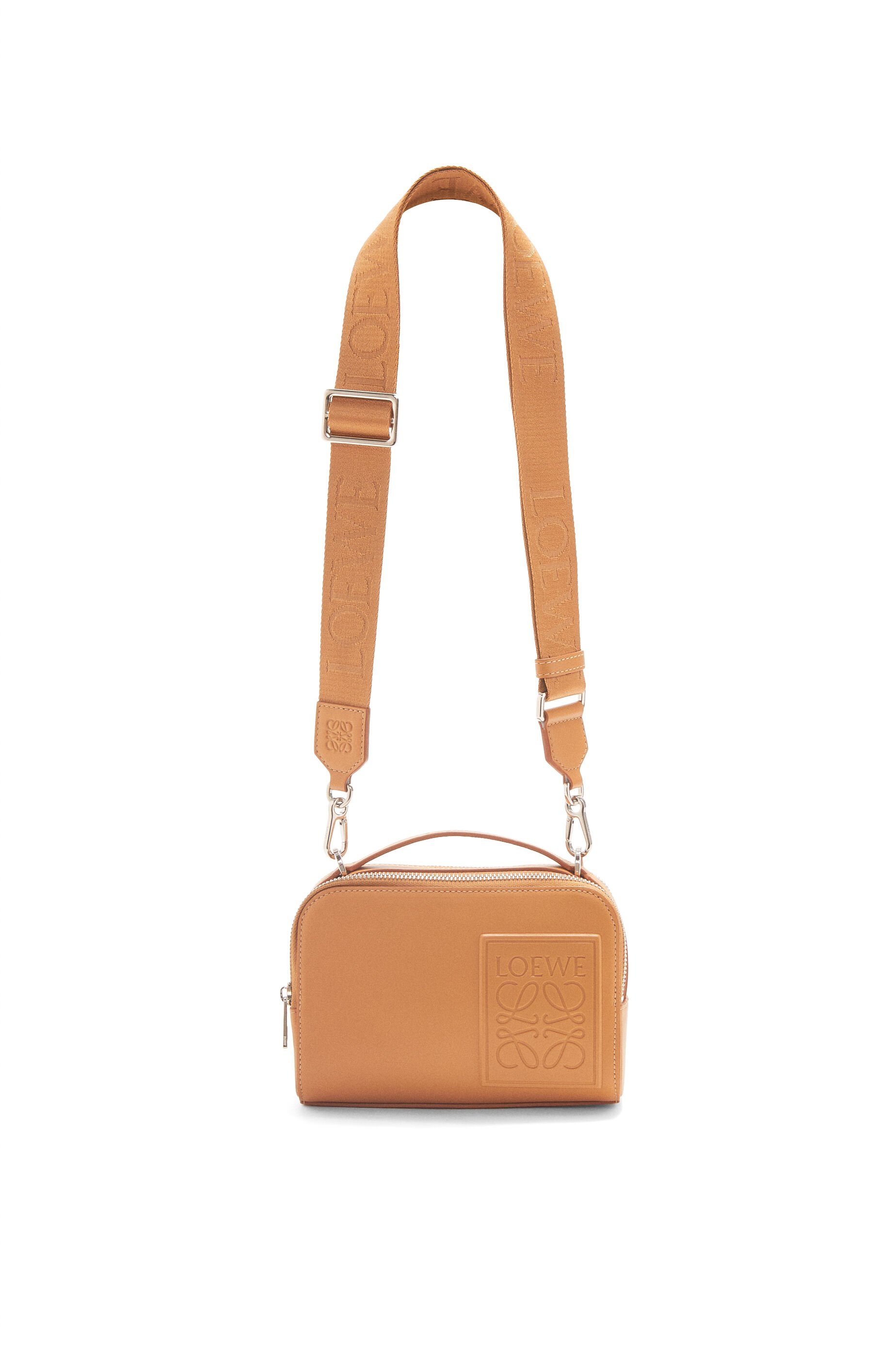 Mini Camera Crossbody bag in satin calfskin Warm Desert LOEWE