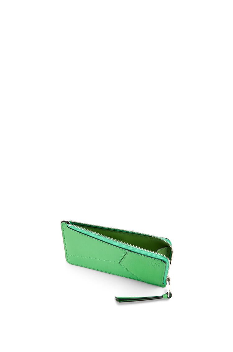 LOEWE Puzzle stitches coin cardholder in smooth calfskin Apple Green pdp_rd