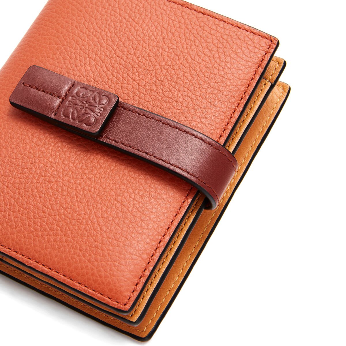 Compact Zip Wallet Coral/Soft Apricot LOEWE