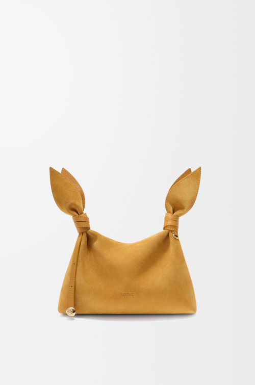 LOEWE Mini Scarf bag in suede 오커