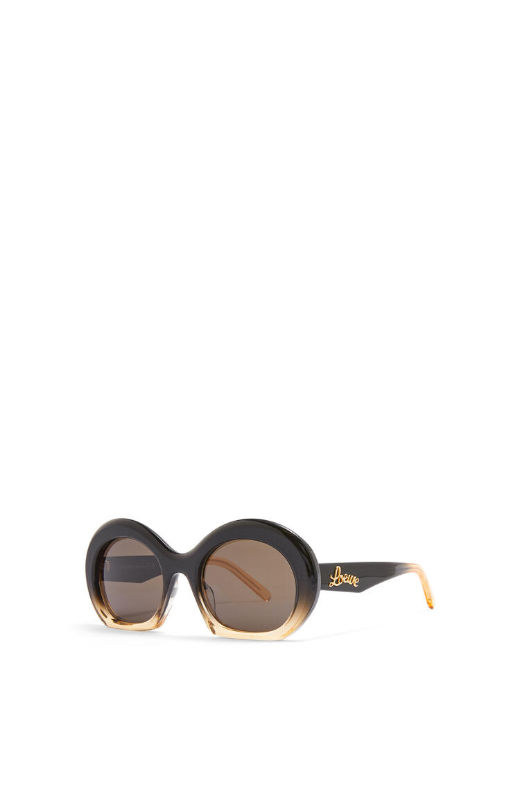 LOEWE Halfmoon sunglasses in acetate Gradient Black/Beige