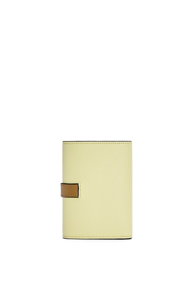 LOEWE Small vertical wallet in soft grained calfskin Pale Lime/Ochre Green plp_rd
