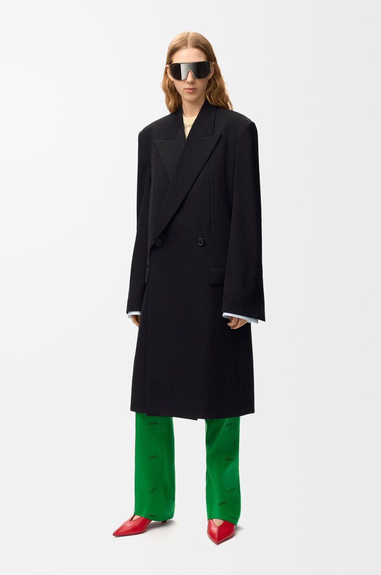 LOEWE Coat in wool Dark Navy
