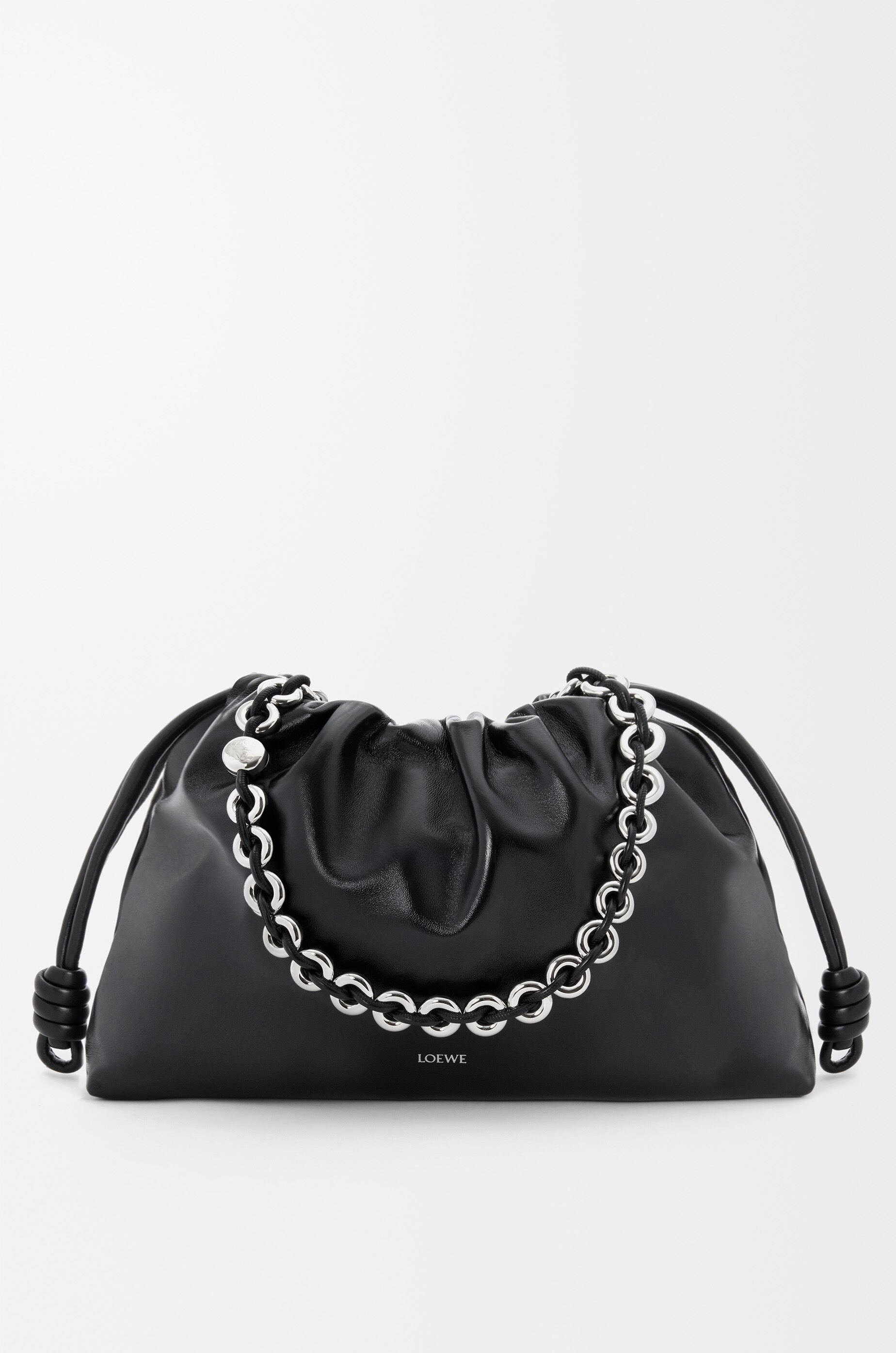 NEW LOEWE フラメンコパース ラージ バーガンディー A411FPDX01 Large Flamenco purse in mellow nappa lambskin Red - LOEWE