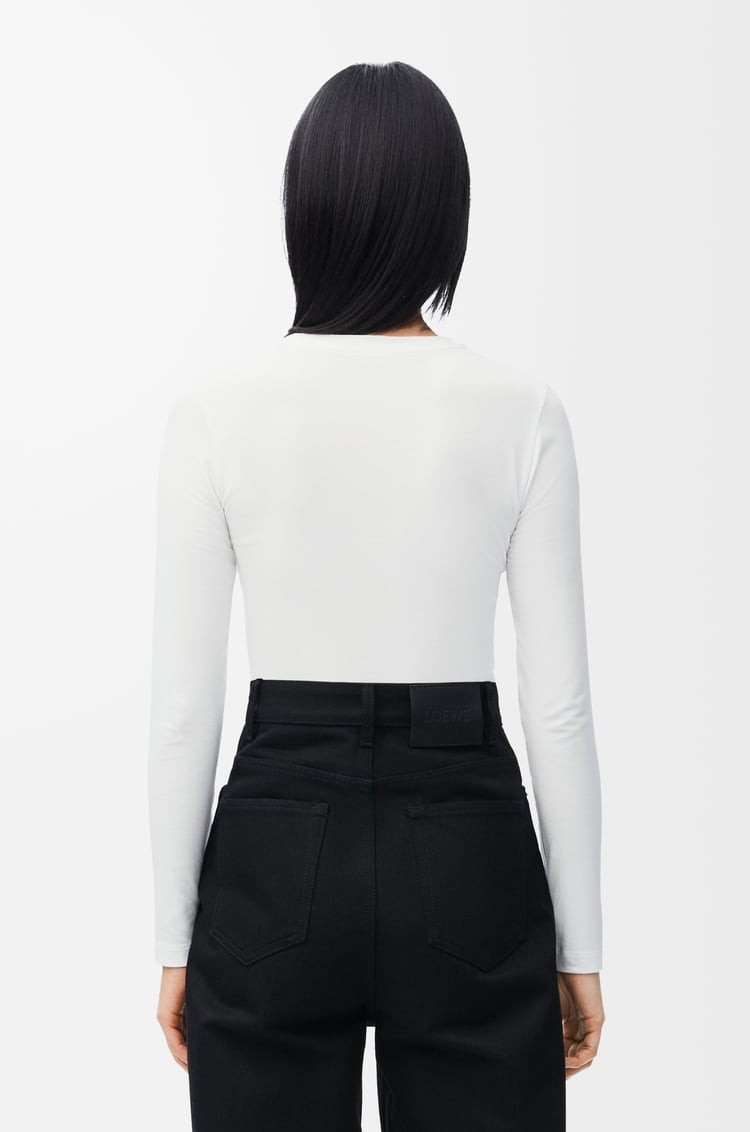 LOEWE Long sleeve top in modal White