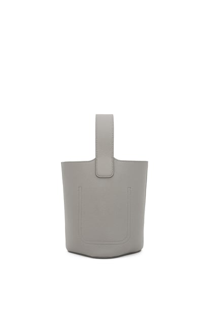 LOEWE Mini Pebble Bucket bag in soft grained calfskin Pearl Grey plp_rd