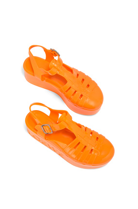 LOEWE Wedge sandal in rubber Orange plp_rd