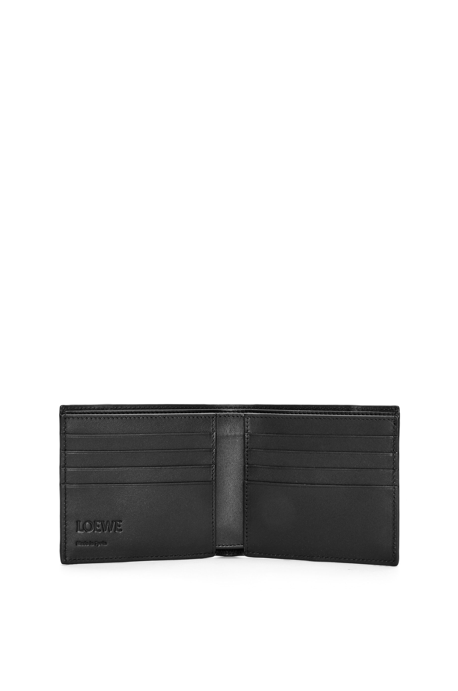 Puzzle bifold wallet in classic calfskin Black LOEWE
