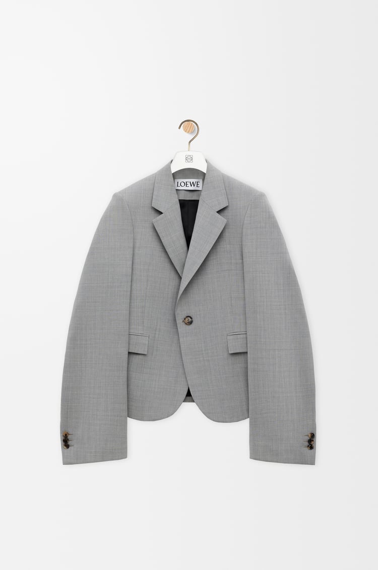 LOEWE Jacket in wool Light Grey