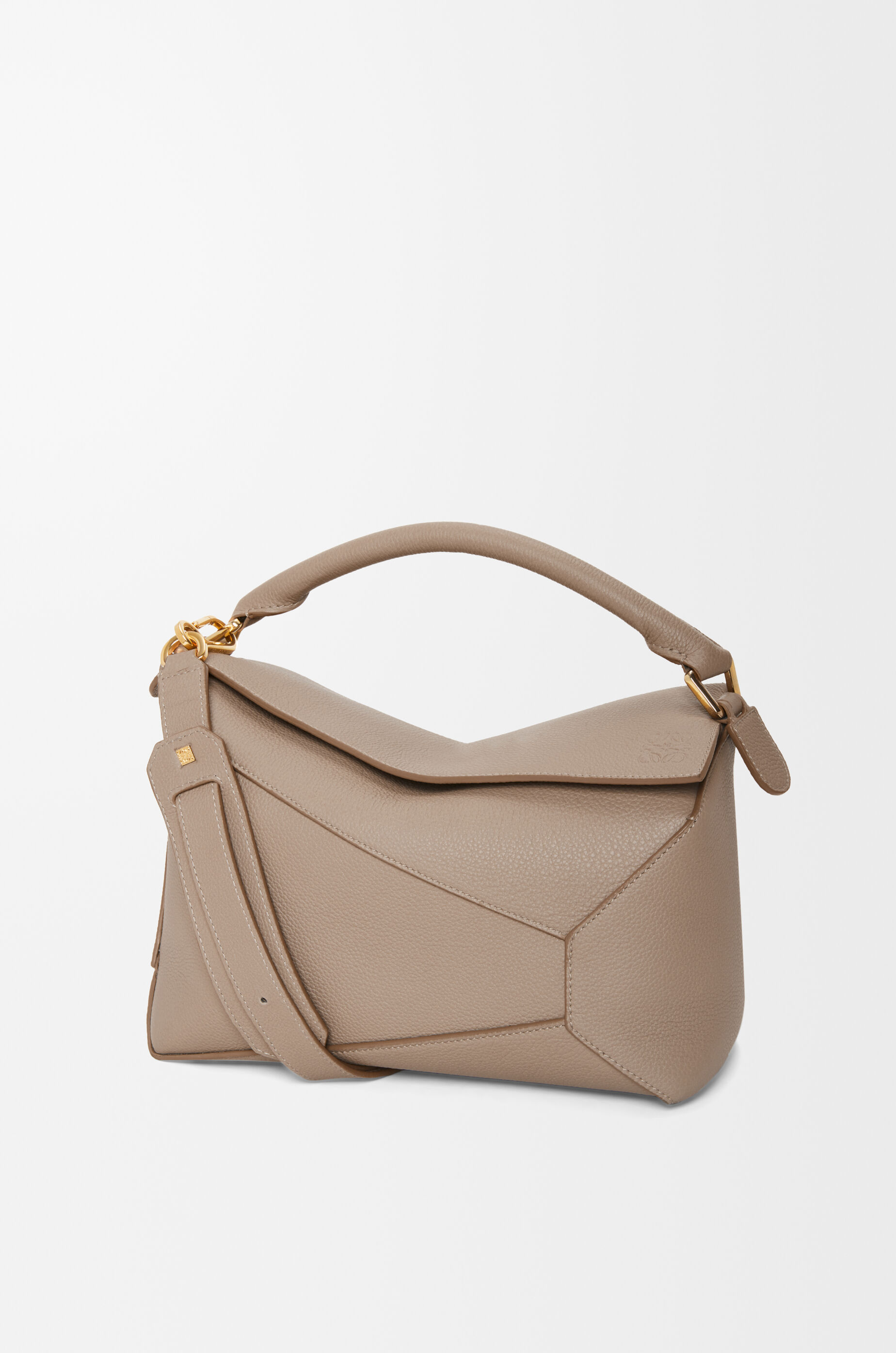 Medium Puzzle Edge bag in soft grained calfskin Beige - LOEWE