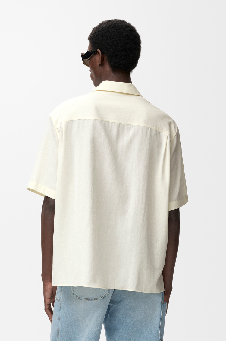 LOEWE Camisa de manga corta en lyocell Marfil